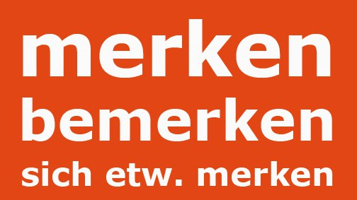 Verb merken